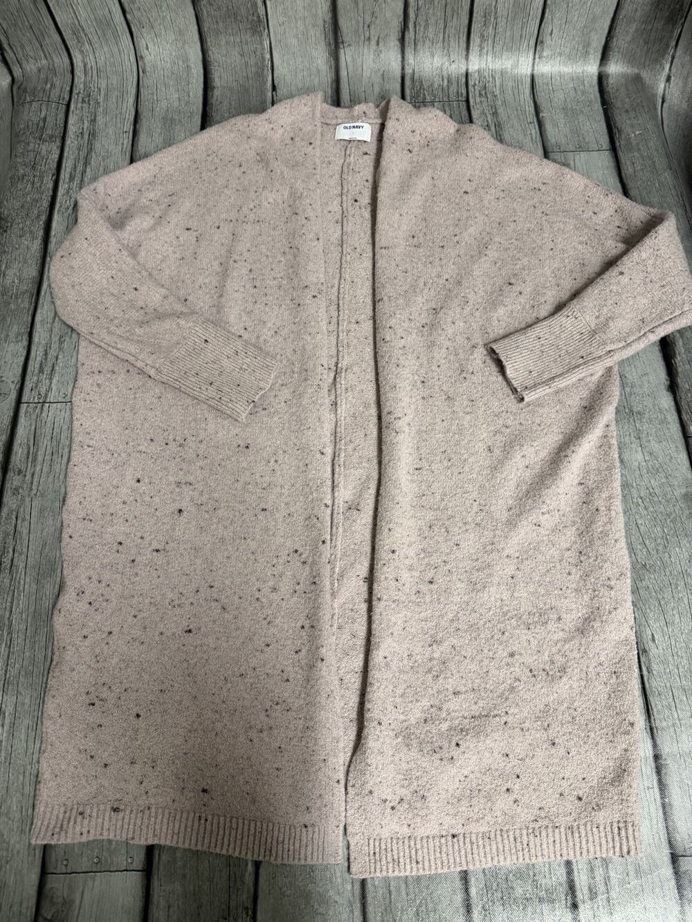 Women’s Old Navy Long Open Front Cardigan Long Sleeve Sweater Lilac Purple Large
